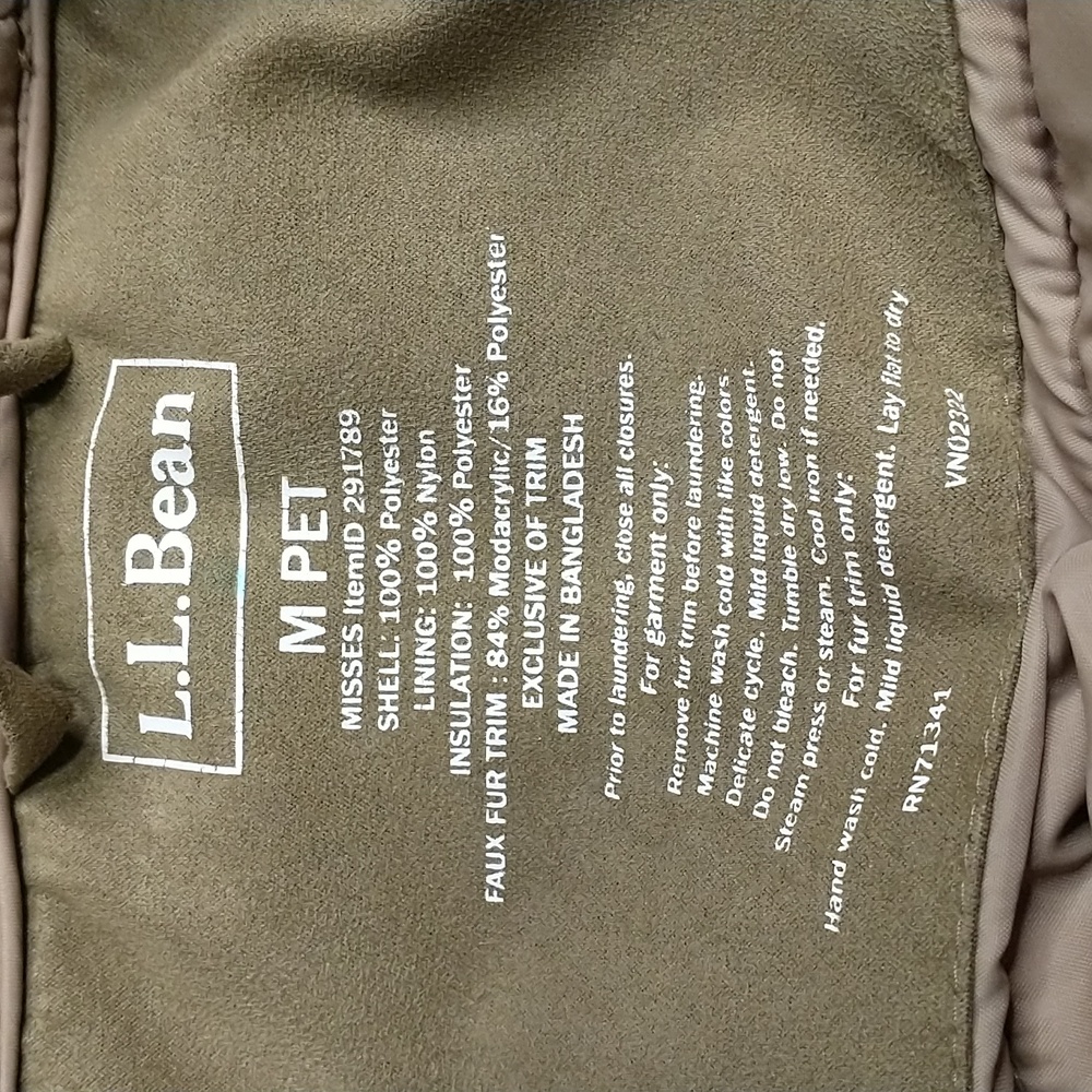 L.L. Bean_Winter Jacket_Brown_Medium Petite - Picture 5 of 9